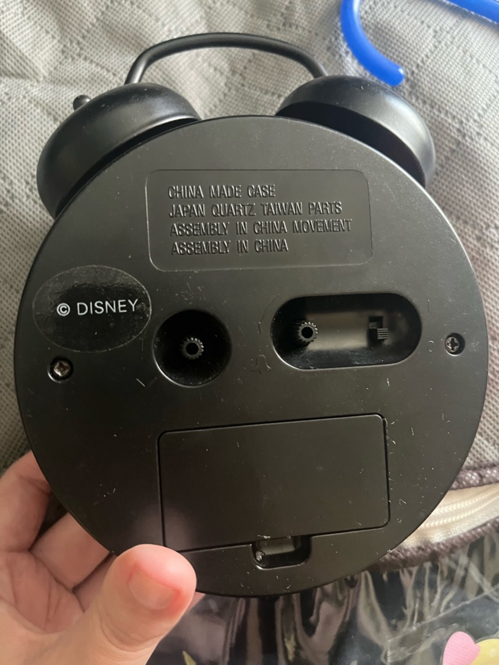 Disney Mickey Mouse Red and Black Retro Alarm Clock Decoration Only - Picture 8 of 8